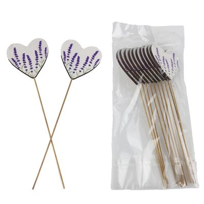 Zápich srdce levandule, 8 ks D6681 - 25 cm{% if product.brand.name %} – Morex{% endif %}