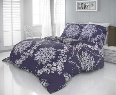 Saténové povlečení LUXURY COLLECTION 140x200, 70x90cm MELROSE fialové{% if product.brand.name %} – Kvalitex{% endif %}