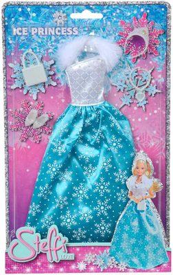 SIMBA Šaty pro panenku Steffi Love Ice Princess set s doplňky – fotka 1