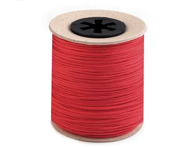 Šňůra technická žaluziová / k navlékání korálků Ø1,4 mm návin 100 metrů{% if variant.name %} – 5 červená - tmavá{% endif %}