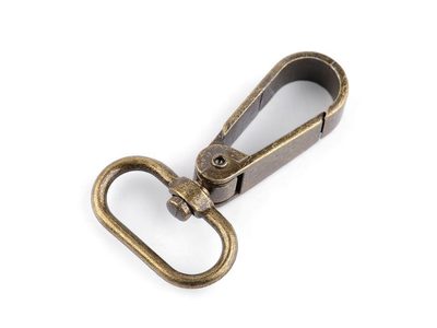 Kovová karabina průvlek 25 mm 2ks{% if variant.name %} – 2 staromosaz{% endif %}