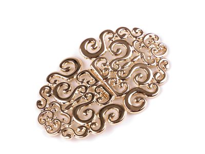 Spona / ozdobné zapínání + šroubky 5,5x9 cm{% if variant.name %} – 2 zlatá klasik{% endif %}