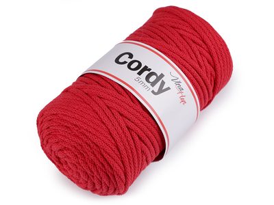 Provázková příze 100 m Cordy{% if variant.name %} – 22 (8009) červená rumělka{% endif %}