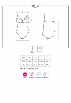 Body 818-TED teddy – fotka 2