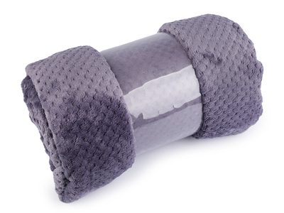 Deka mikroflanel strukturovaný 150x200 cm{% if variant.name %} – 4 fialová střední{% endif %}