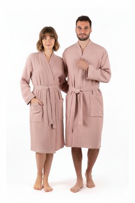 Mušelínový župan Dacca Natur 12 24 1613 unisex{% if product.brand.name %} – Vestis{% endif %}