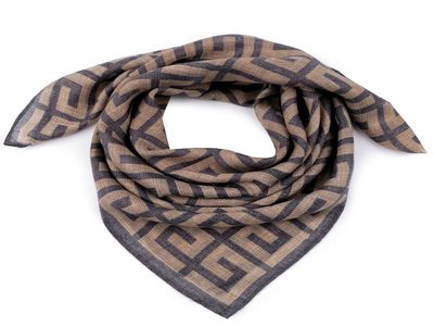 Šátek 65x65 cm{% if variant.name %} – 2 modrá jeans béžová světlá{% endif %}