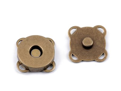 Magnetické zapínání Ø14 mm BALENÍ 10 sad{% if variant.name %} – 3 staromosaz{% endif %}