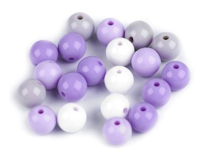 Plastové korálky Color Ø10 mm barevný mix 20 ks{% if variant.name %} – 2 mix{% endif %}
