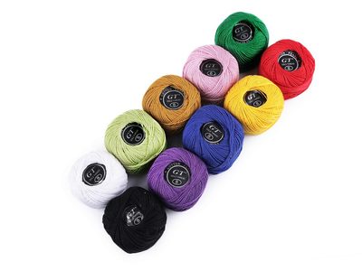 Bavlněná příze 8 g x 10 kusů sada mix barev{% if product.brand.name %} – Galanterka{% endif %}