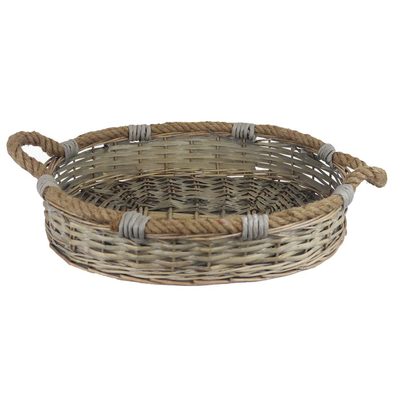 Košík oválný šedý velký P2039/V - 49 x 38 x 10,5 cm{% if product.brand.name %} – Morex{% endif %}