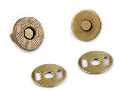 Magnetické zapínání Ø10 mm 5ks{% if variant.name %} – 2 staromosaz{% endif %}