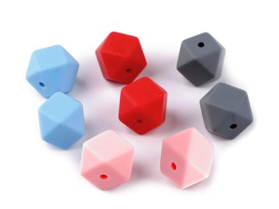 Silikonové korálky 14x14 mm 5 kusů{% if product.brand.name %} – Galanterka{% endif %}