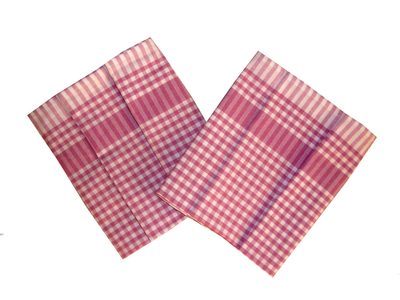 Utěrka PAR růžovobílá kostka 45x65 cm balení 3 ks{% if product.brand.name %} – Bade Home{% endif %}