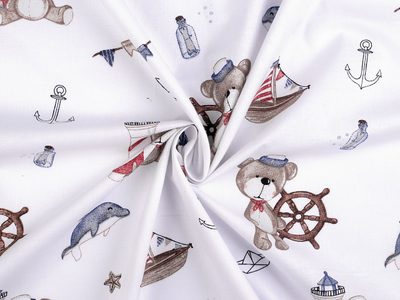 Bavlněná látka / plátno medvěd námořník{% if product.brand.name %} – Stoklasa{% endif %}