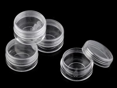 Plastová dóza 4x2,1 cm šroubovací 4 kusy – fotka 1