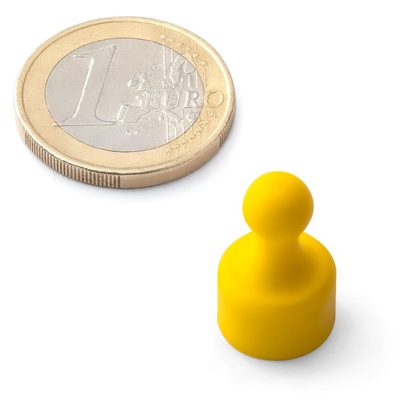 Magnetické figurky M8 žluté, 10 ks, 12 × 20 mm – fotka 1