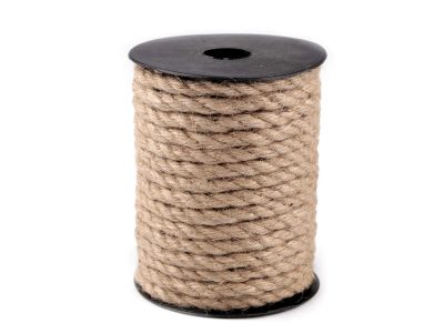 Jutová šňůra kroucená Ø8 mm návin 13m{% if product.brand.name %} – Galanterka{% endif %}