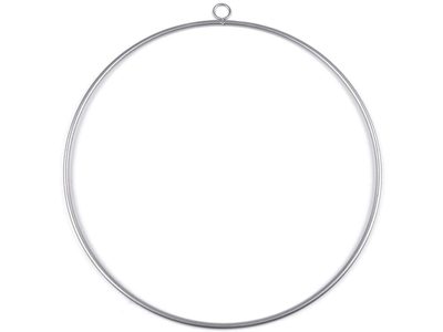 Kovový kruh na lapač snů / k dekorování Ø50 cm{% if variant.name %} – 4 stříbrná tmavá mat{% endif %}