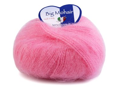Pletací příze 25 g Big Mohair{% if variant.name %} – 4 (14) růžová{% endif %}