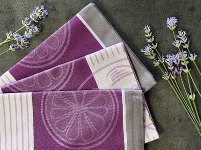 Utěrka Ba Extra savá Ryba s citronem fialová 50x70 cm (balení 3 ks) – fotka 2
