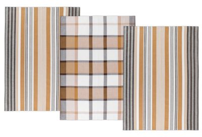 Kuchyňské utěrky - sada 3 kusů Hnědá,Hořčicová,Bílá 173 50x70 cm{% if product.brand.name %} – {% endif %}