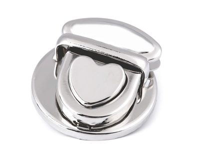 Sada zapínání na kabelku 30x32 mm srdce 2 sady{% if product.brand.name %} – Galanterka{% endif %}