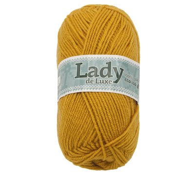 Příze LADY de Luxe Hořčicová 1115 100g / 238 m{% if product.brand.name %} – Bellatex{% endif %}