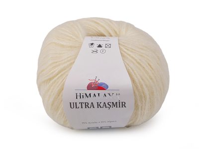 Pletací příze Ultra Kasmir 50 g{% if variant.name %} – 3 (56809) krémová světlá{% endif %}