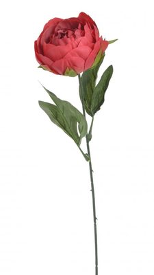 Pivoňka s listy 44 cm - červená{% if product.brand.name %} – Canea{% endif %}