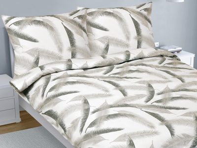 Bavlněné povlečení na dvoudeku Šedá,Bílá 90/929{% if product.brand.name %} – Bellatex{% endif %}