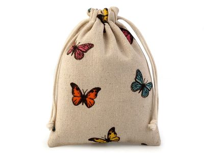 Lněný pytlík s motýly 13x18 cm{% if product.brand.name %} – Stoklasa{% endif %}