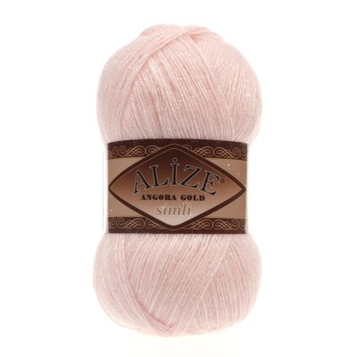 Příze Angora Gold Simli 100 g{% if variant.name %} – 271 světle růžová{% endif %}