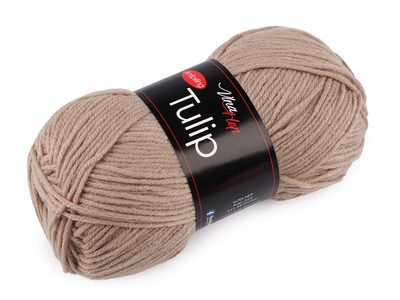 Pletací příze Tulip 100 g - 23 (41012) béžová písková