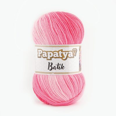 Papatya Batik 100g – akrylová příze s barevnými přechody{% if variant.name %} – 554-05 odstíny růžové{% endif %}