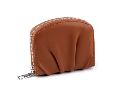 Dámská peněženka řasená 10x11 cm{% if variant.name %} – 5 hnědá koňak{% endif %}