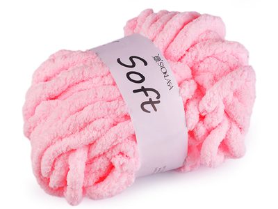 Pletací příze žinylková Soft 250 g{% if variant.name %} – 2 růžová sv.{% endif %}