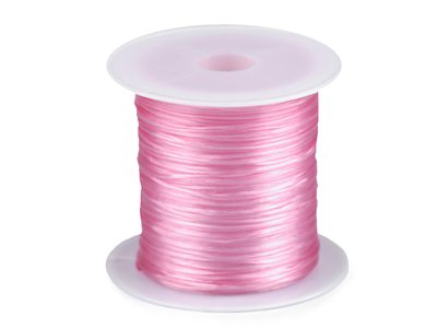 Pruženka / gumička plochá barevná 1 mm{% if variant.name %} – 3 růžová sv.{% endif %}