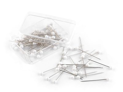 Špendlíky s Plastovou Hlavičkou - 32mm, Bílé{% if product.brand.name %} – Stoklasa{% endif %}