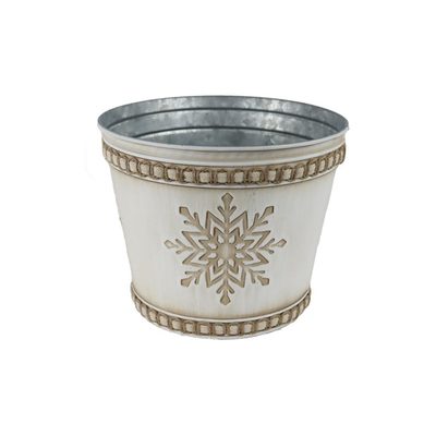Květináč plechový vločka K3907/3 - dia 17 × 14 cm{% if product.brand.name %} – Morex{% endif %}