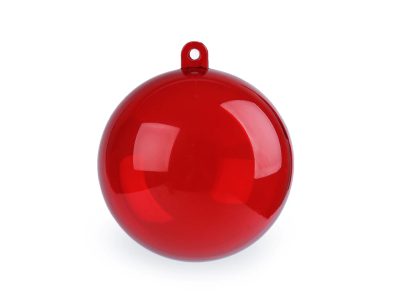 Plastová koule Ø6 cm dvoudílná{% if variant.name %} – 2 červená{% endif %}