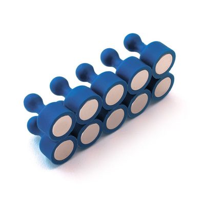 Magnetické figurky M6, sada 10 kusů modrá – fotka 1