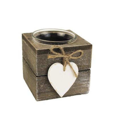 Svícen se srdíčkem D1588 - 8,1 x 7,8 x 7,5 cm{% if product.brand.name %} – {% endif %}