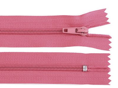Vysokokvalitní Spirálový Zip Autolock - Šíře 3 mm, Délka 12 cm - Pro Opravy a Šití{% if variant.name %} – 141 růžová dětská tmavá{% endif %}