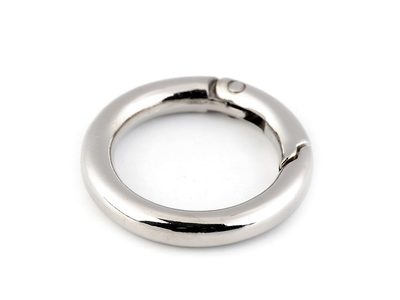 Karabina kulatá na kabelky / kroužek na klíče Ø25 mm{% if variant.name %} – 1 nikl{% endif %}