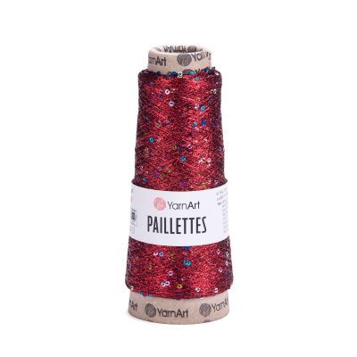 Paillettes příze s lurexem a flitry 1 x 50 g{% if variant.name %} – 8006 červená{% endif %}
