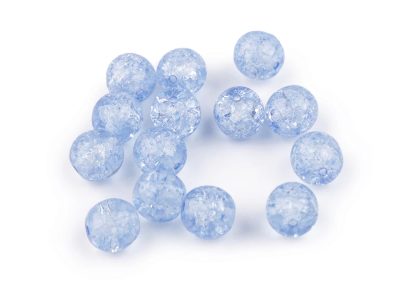 Skleněné korálky praskačky Ø8 mm 10 g{% if variant.name %} – 5 (34307) modrá světlá{% endif %}