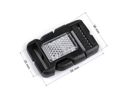 Spona trojzubec s odrazkou šíře 25 mm 2 páry – fotka 1