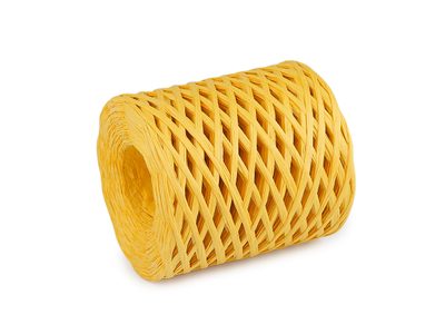Lýko rafie k pletení tašek - přírodní, šíře 5-8 mm{% if variant.name %} – 8 (G59) hořčicová{% endif %}