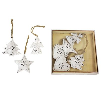 Vánoční ozdoby sada 8 ks 381835 - 4,5 x 1 x 4,5 - 5 cm{% if product.brand.name %} – Morex{% endif %}